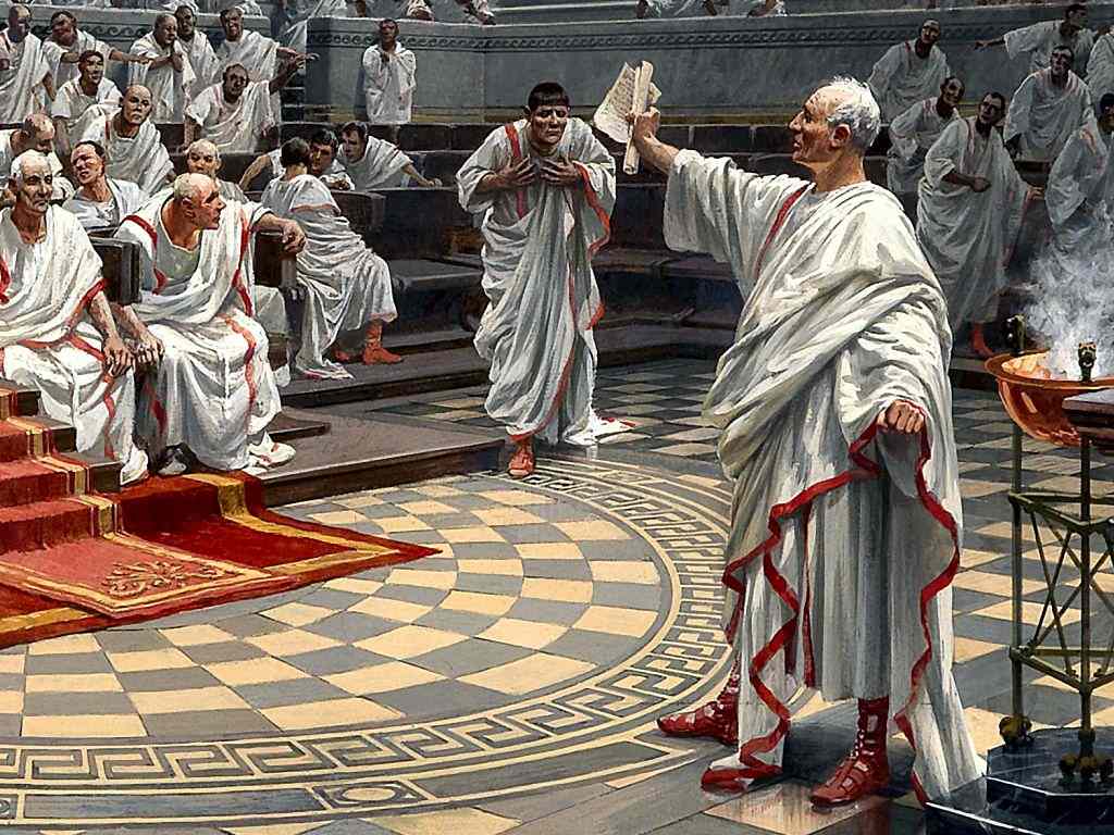 Цицерон в сенате